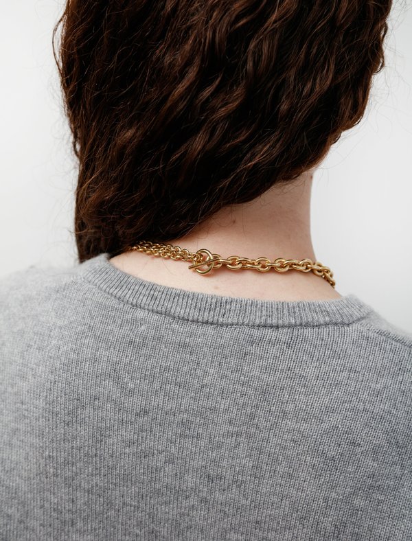 All Blues Double Short Necklace - Gold