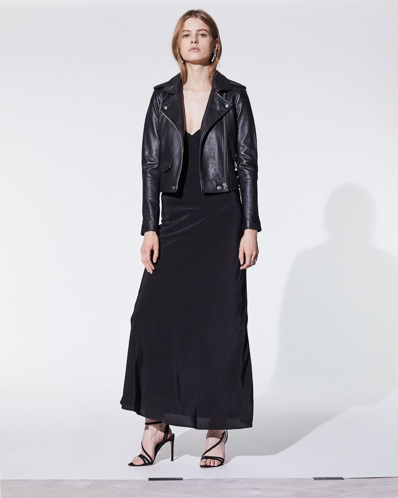 【送料&関税込】IRO Ashville Biker Jacket In Black Rayon IRO Ashville Leather Biker Jacket in Black – Order Of Style