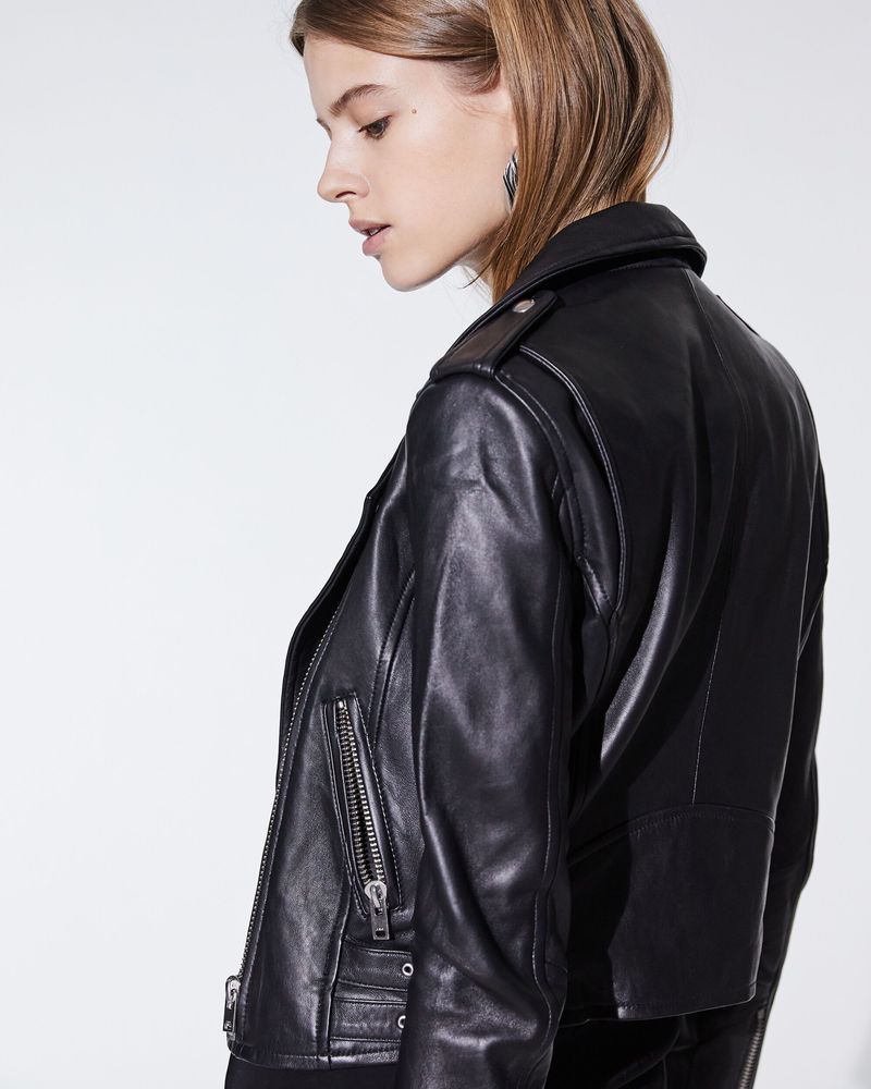 【送料&関税込】IRO Ashville Biker Jacket In Black Rayon IRO Ashville Leather Biker Jacket in Black – Order Of Style