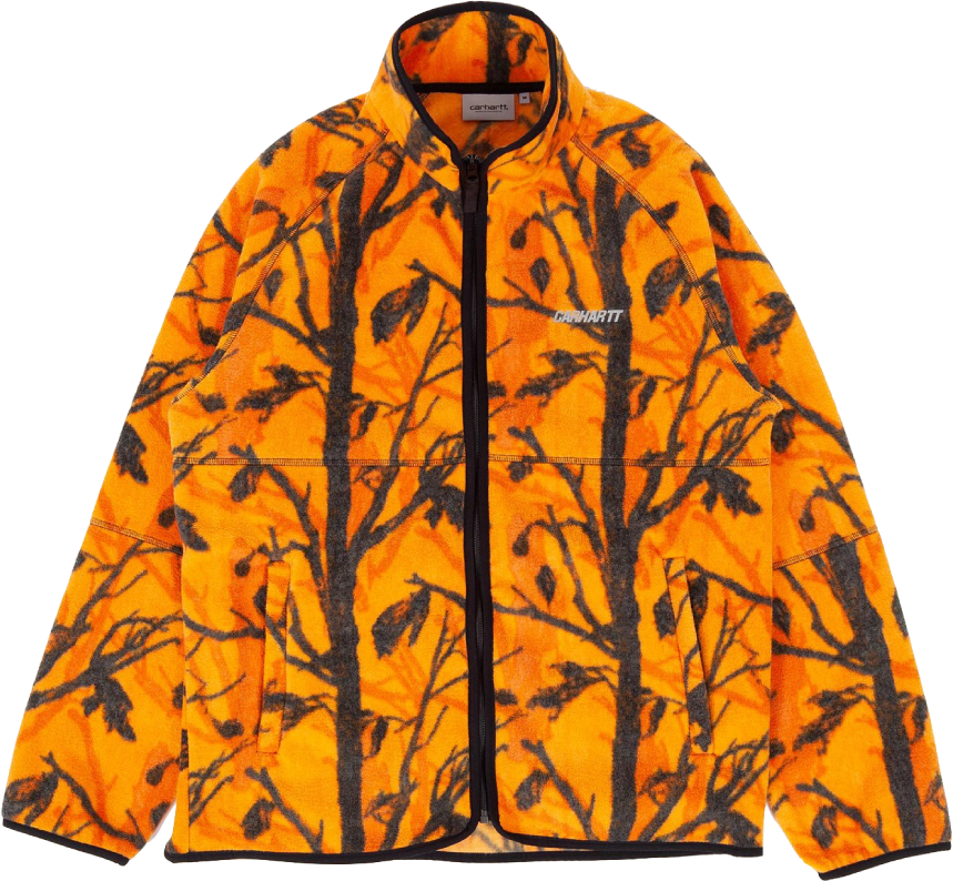 CARHARTT WIP Beaufort Jacket - CAMO TREE ORANGE | Garmentory