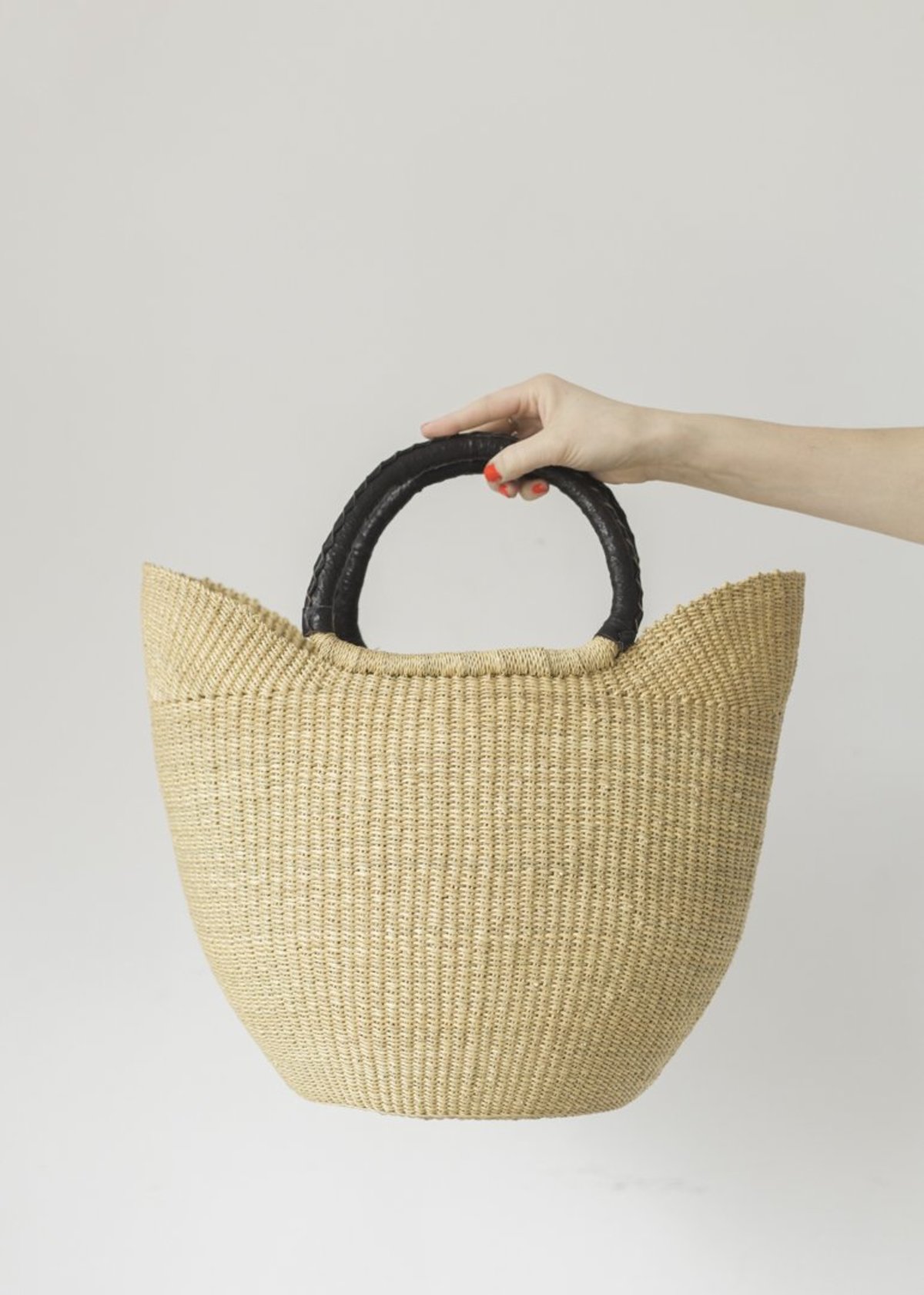Natural Petite Wing Shopper from Ghana