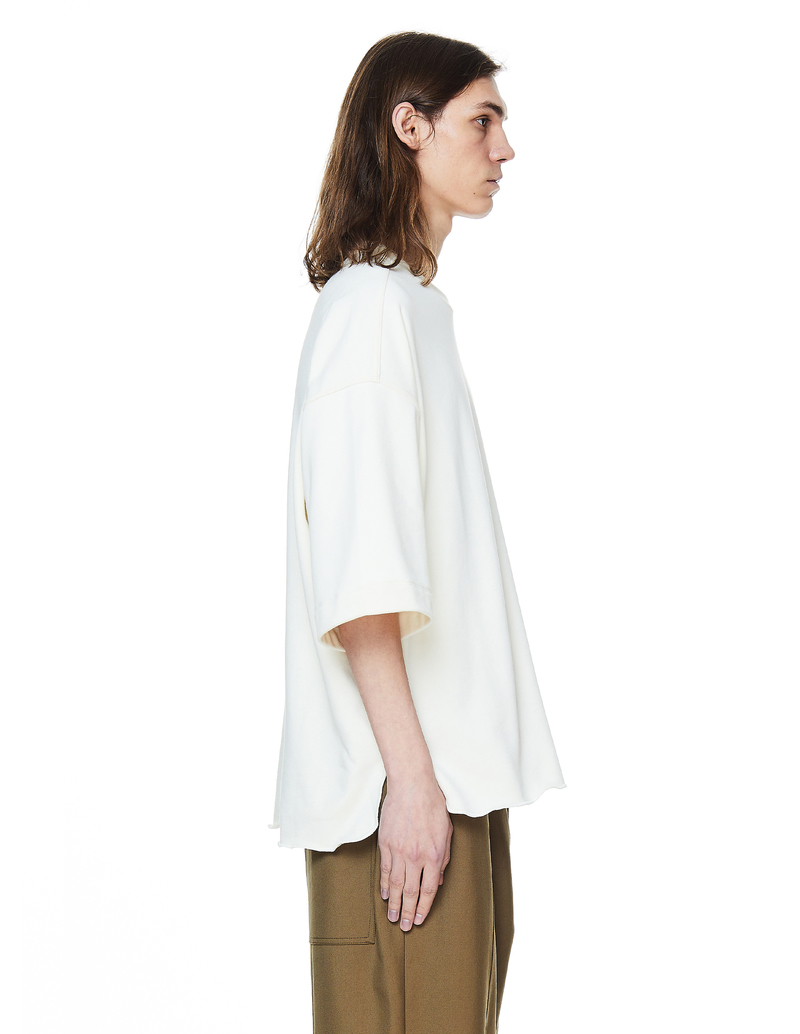 Jil Sander French Terry Cotton T-Shirt - White | Garmentory