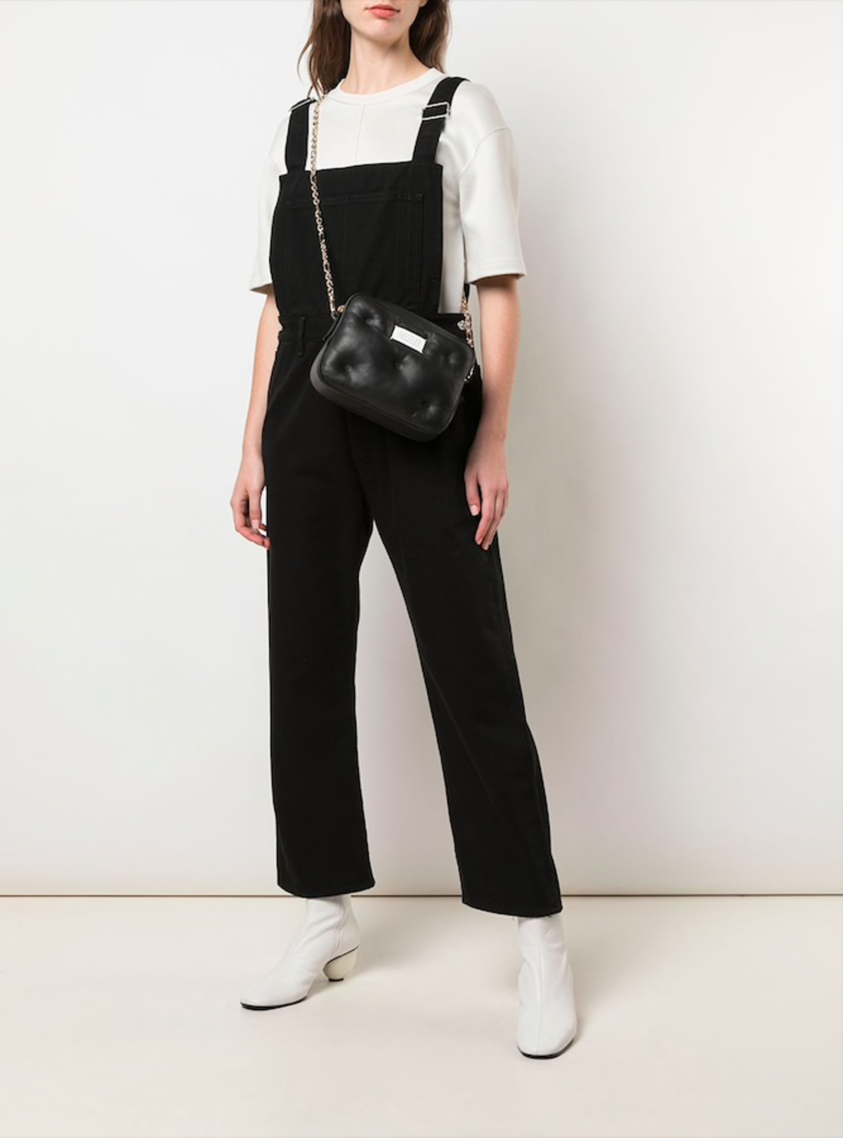 MM6 Maison Margiela Straight Leg Overalls - black | Garmentory