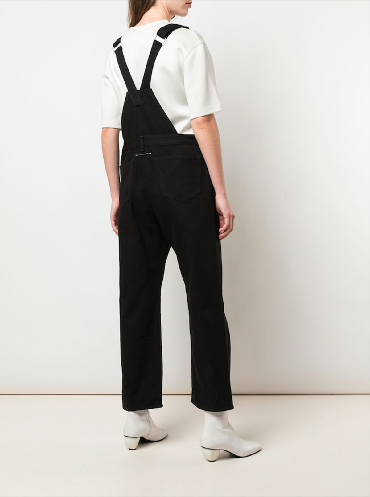 MM6 Maison Margiela Straight Leg Overalls - black | Garmentory