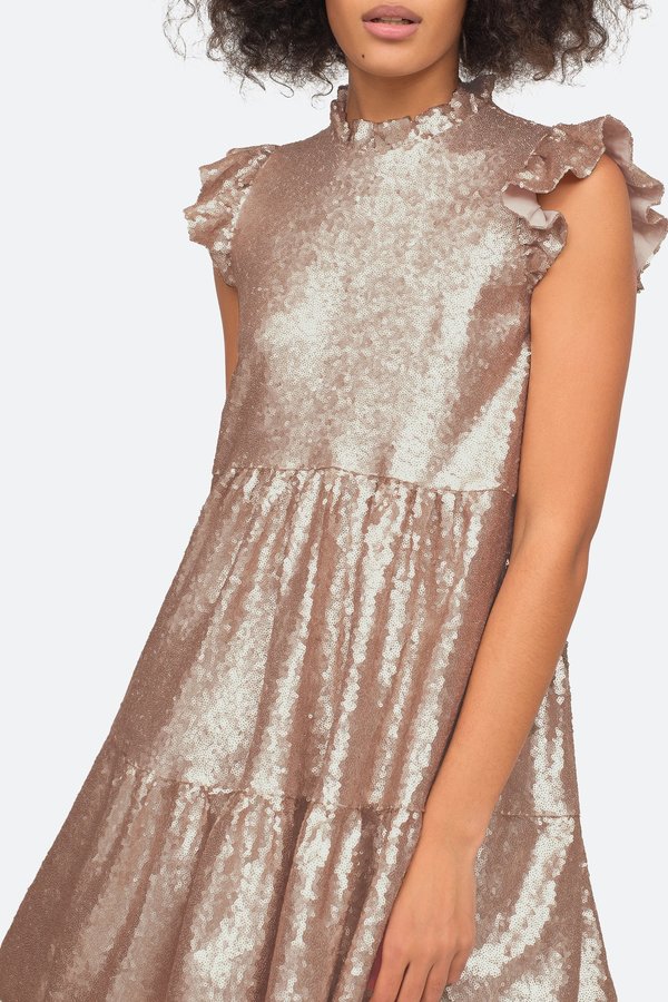 hot pink one shoulder sequin dress Aqua Womens Sequined Mini Cocktail and Party XS The New Bohemian