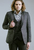 Any Old Iron Black Leopard Jacket and Waist Coat Suit - Thumbnail 1