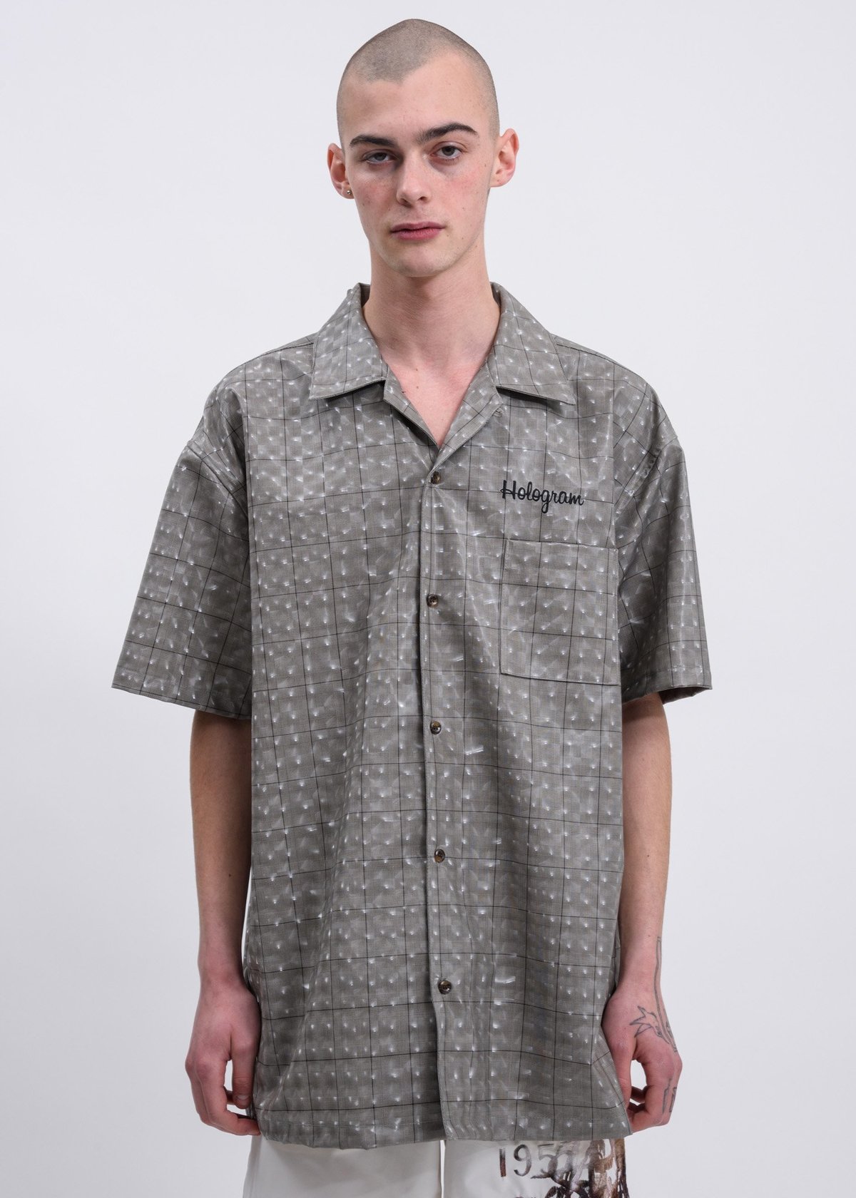 Doublet Hologram Coating Shirt - Beige | Garmentory