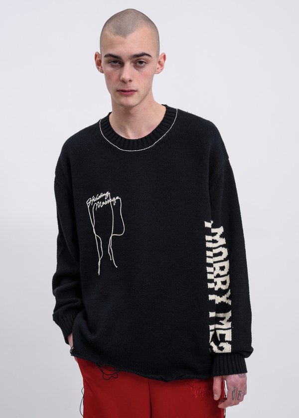 doublet HIDDEN MESSAGE KNITWEAR M