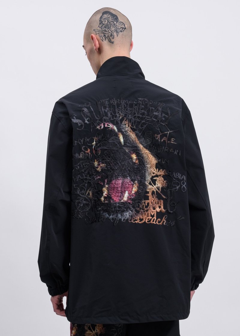 Doublet Printed Chaos Embroidery Track Jacket - Black | Garmentory
