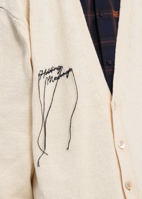 Doublet Hidden Message Cardigan | Garmentory