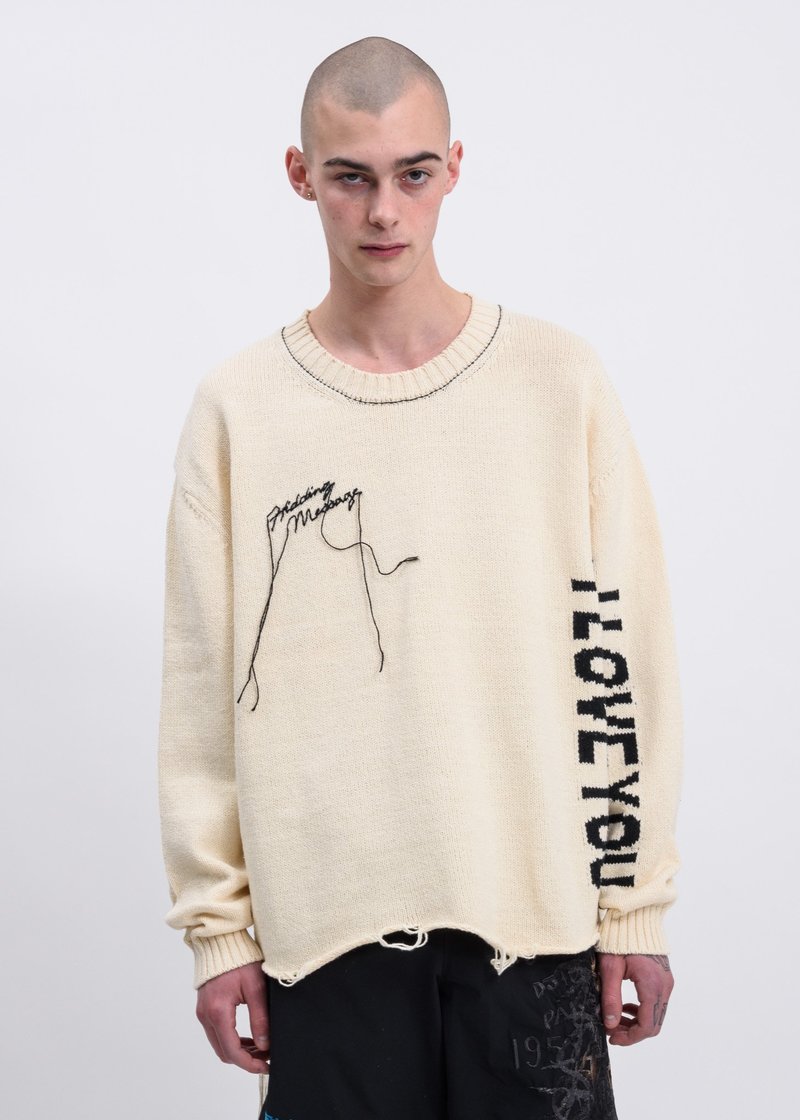 Doublet Hidden Message Pullover Sweater | Garmentory