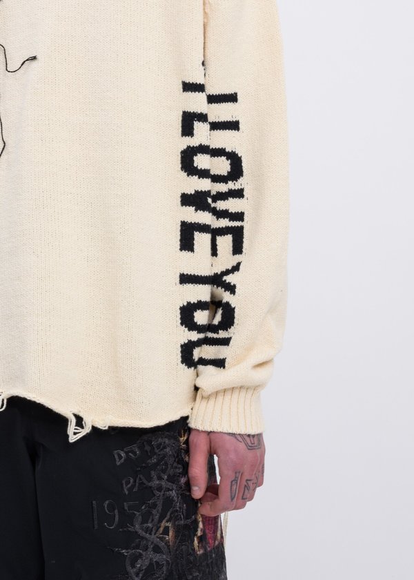 トップス doublet / 20SS HIDDEN MESSAGE KNITWEAR Doublet Hidden Message Cardigan | Garmentory