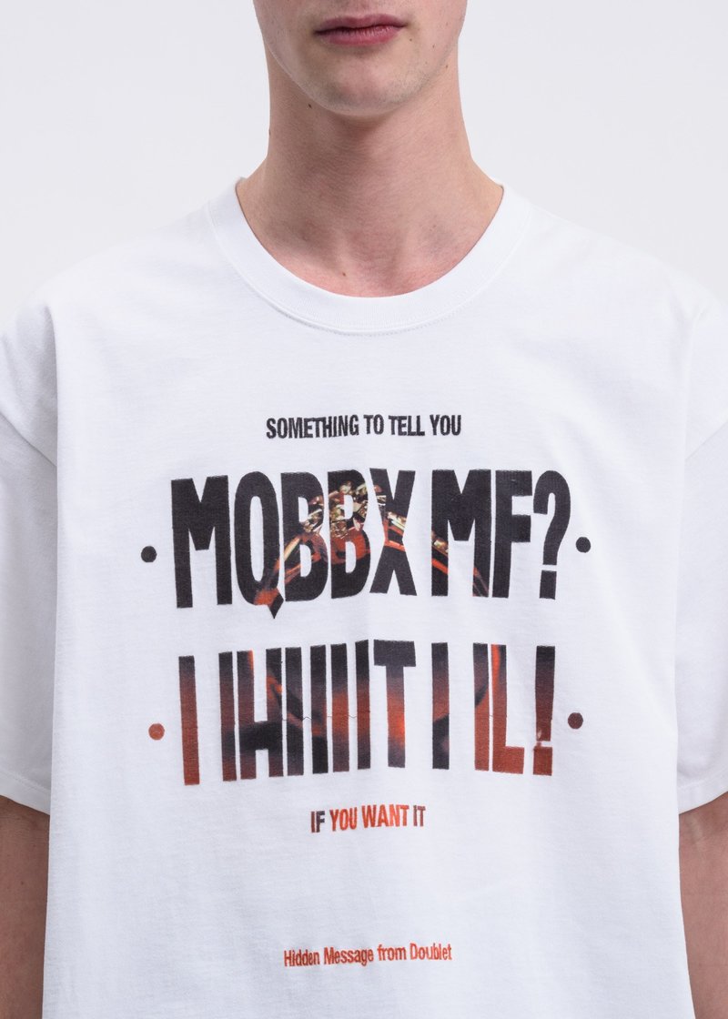 doublet　anonymous sign printed t-shirt doublet ANONYMOUS SIGN PRINTED T-SHIRT (23SS28CS276
