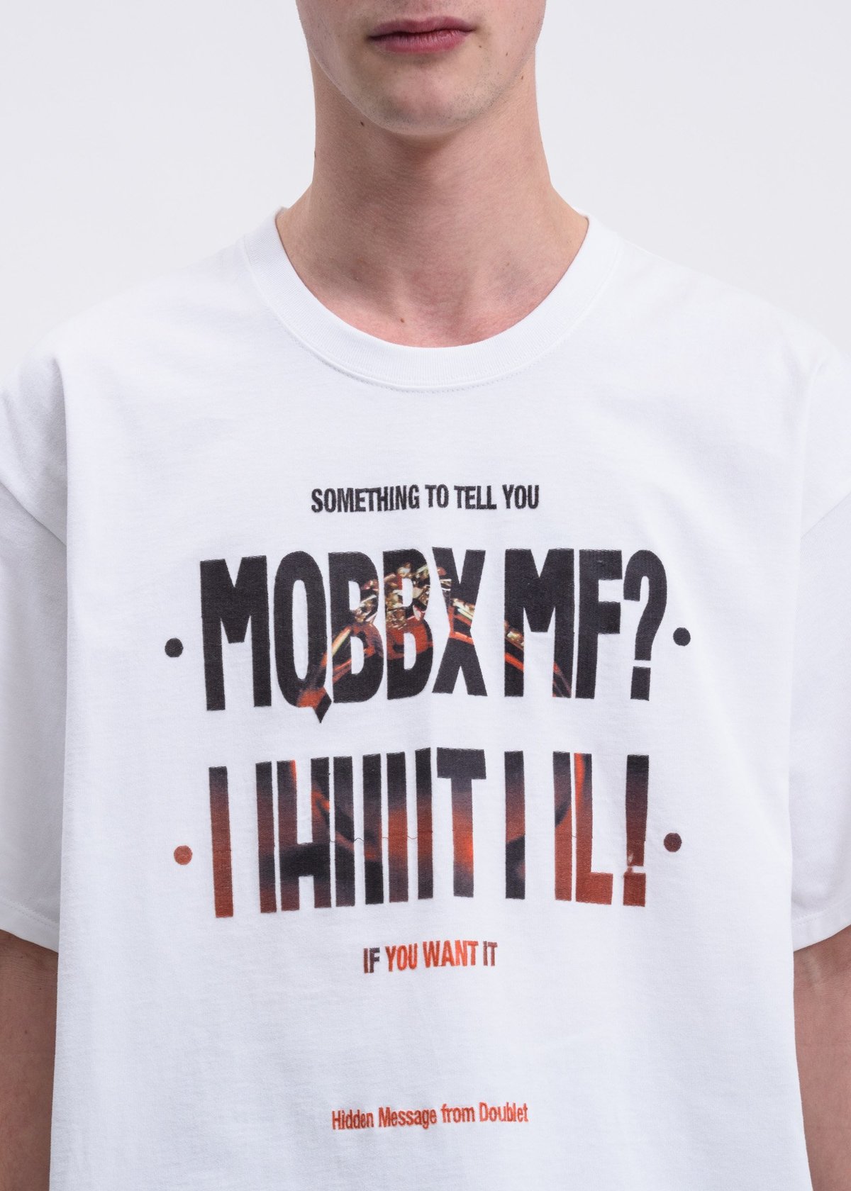 Doublet Hidden Message Embroidery T-Shirt - White | Garmentory