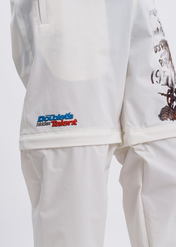 Doublet Printed Chaos Embroidery Two Way Pants - White | Garmentory