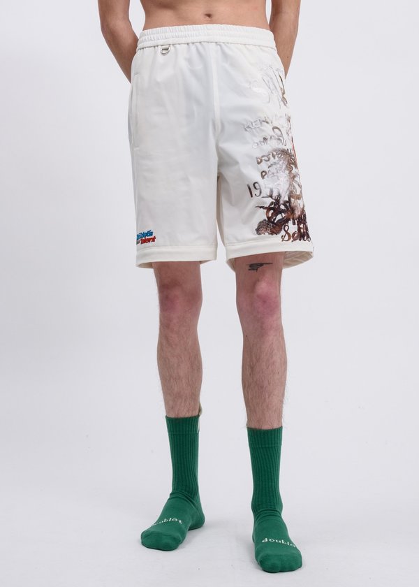 Doublet Printed Chaos Embroidery Two Way Pants - White | Garmentory