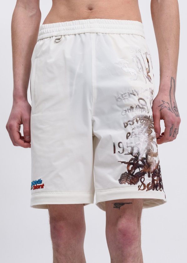 Doublet Printed Chaos Embroidery Two Way Pants - White | Garmentory