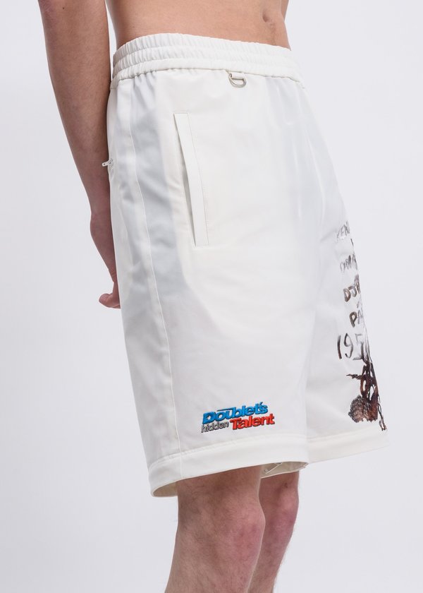 Doublet Printed Chaos Embroidery Two Way Pants - White | Garmentory