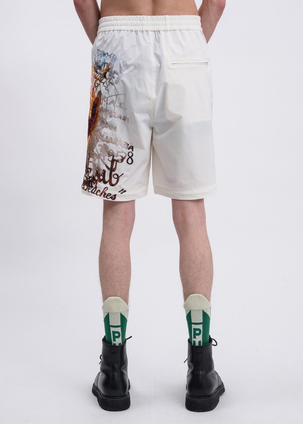 Doublet Printed Chaos Embroidery Two Way Pants - White | Garmentory