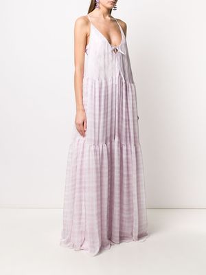 long maxi cocktail dress Ever-Pretty Lace Bodice Long Flowy Evening Dress with Deep V Neck