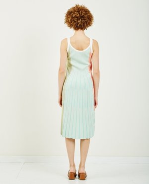 kenzo pleated dress Kenzo Sun-ray Pleats Long Dress Blue Black