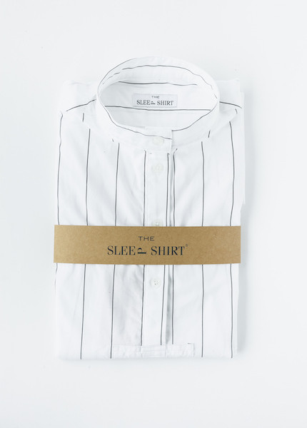 The Sleep Shirt Short Sleep Shirt in Black Pencil Stripe The Sleep Shirt Short Sleep Shirt in Black Pencil Stripe