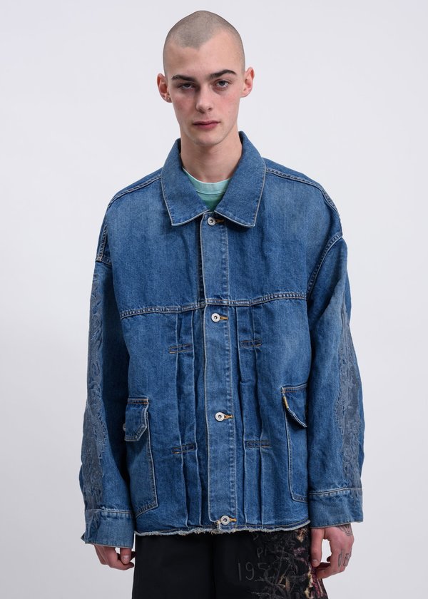 doublet 20SS CHAOSEMBROIDERY DENIMJACKET