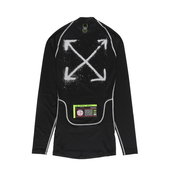 nike off white long sleeve black