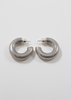 Sophie Buhai Small Column Hoops - Sterling Silver - Thumbnail 1