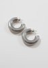 Sophie Buhai Small Column Hoops - Sterling Silver - Thumbnail 2