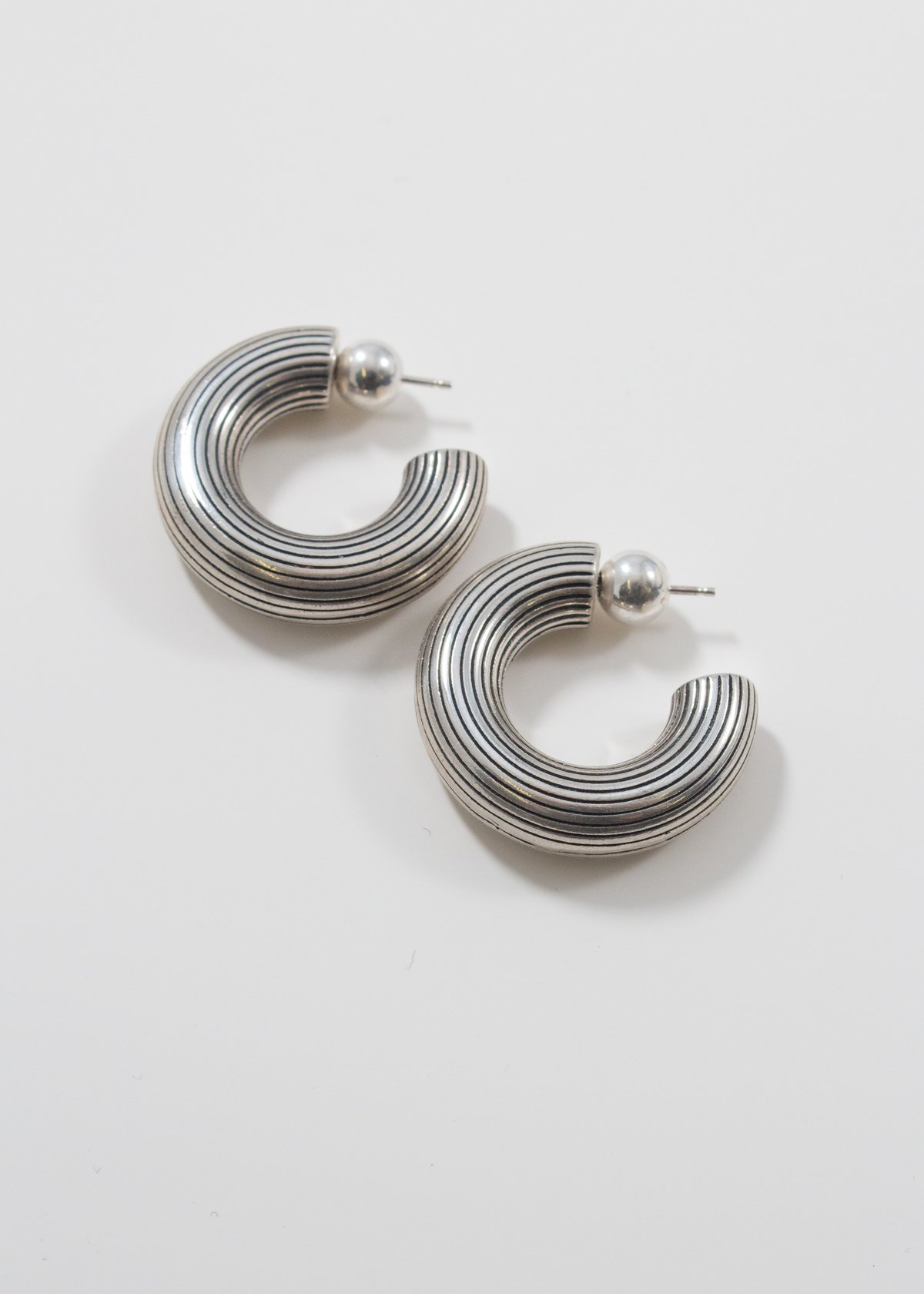 Sophie Buhai Small Column Hoops - Sterling Silver - Image 2 of 3