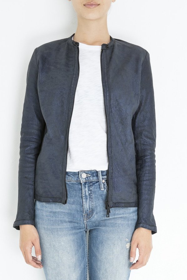 Giorgio Brato Black Night Fitted Jacket - Dark Blue Giorgio Brato Black Night Fitted Jacket - Dark Blue