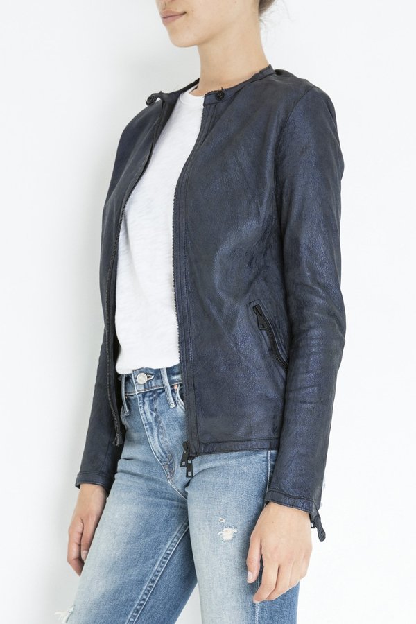 Giorgio Brato Black Night Fitted Jacket - Dark Blue Giorgio Brato Black Night Fitted Jacket - Dark Blue
