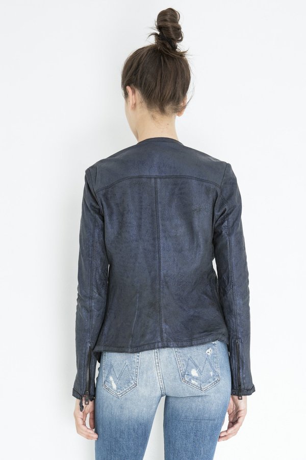 Giorgio Brato Black Night Fitted Jacket - Dark Blue Giorgio Brato Black Night Fitted Jacket - Dark Blue