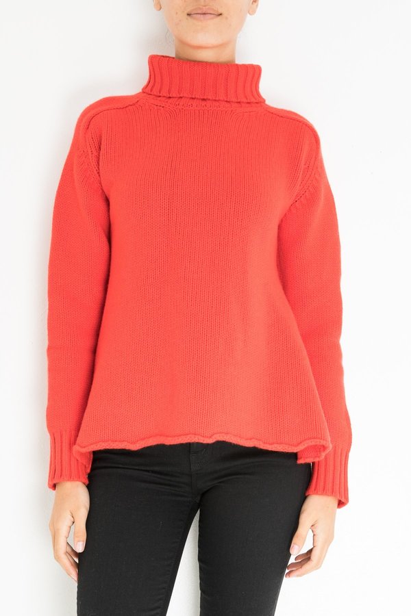 turtleneck swing sweater