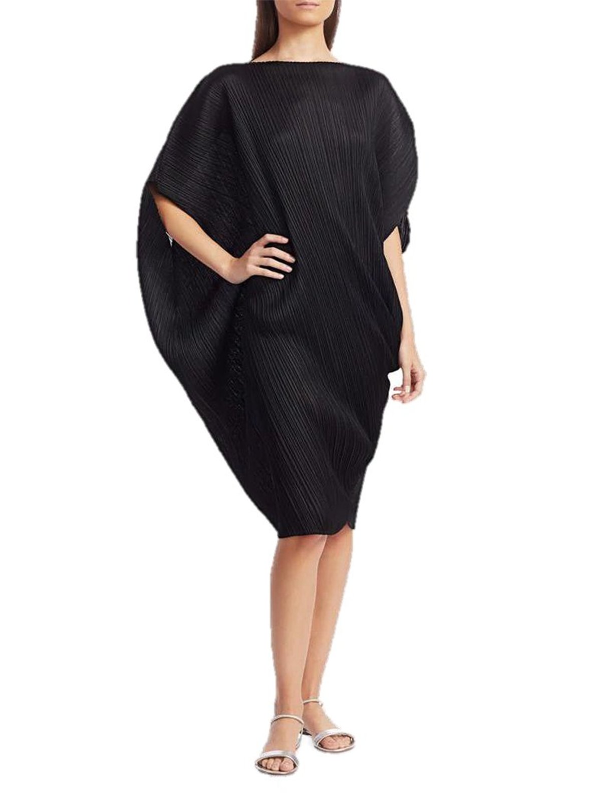 Pleats Please Issey Miyake Curve Dress - Black | Garmentory