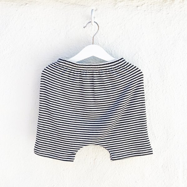 Kids Unisex Bash+Sass Hammer Shorties - Black/White Stripes Kids Unisex Bash+Sass Hammer Shorties - Black/White Stripes