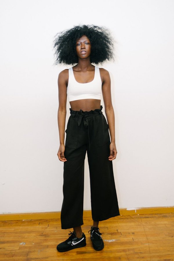Back Beat Rags Tencel Paperbag Pants 