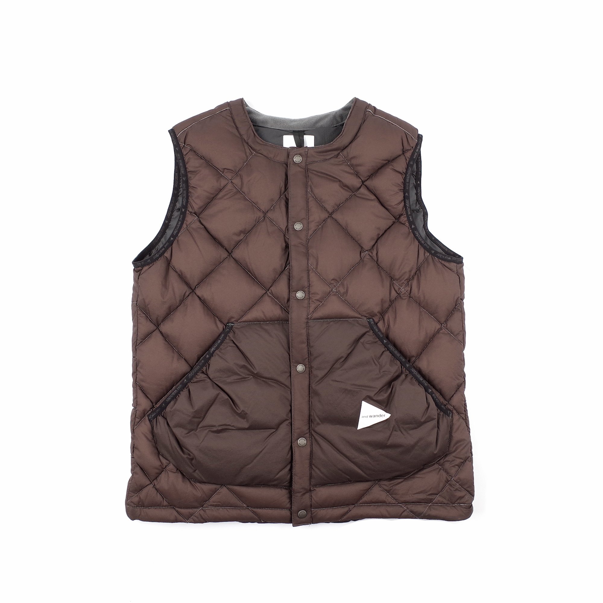新品 andwander diamond stitch down vest／L Diamond Stitch Down Vest – A YOUNG HIKER