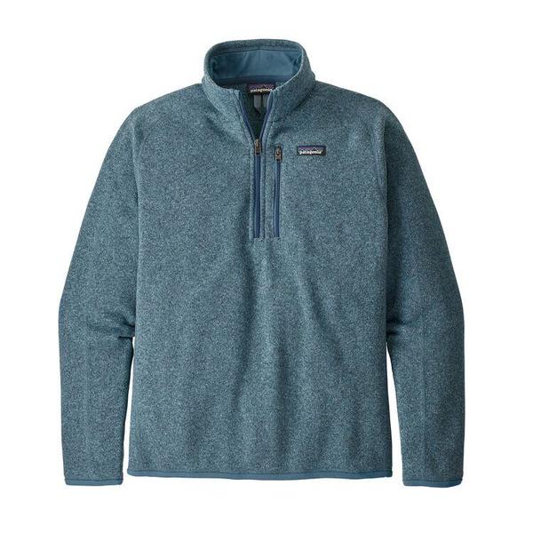 blue patagonia quarter zip