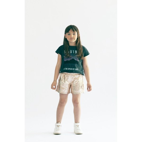 kids andorine metallic shorts - gold kids andorine metallic shorts - gold