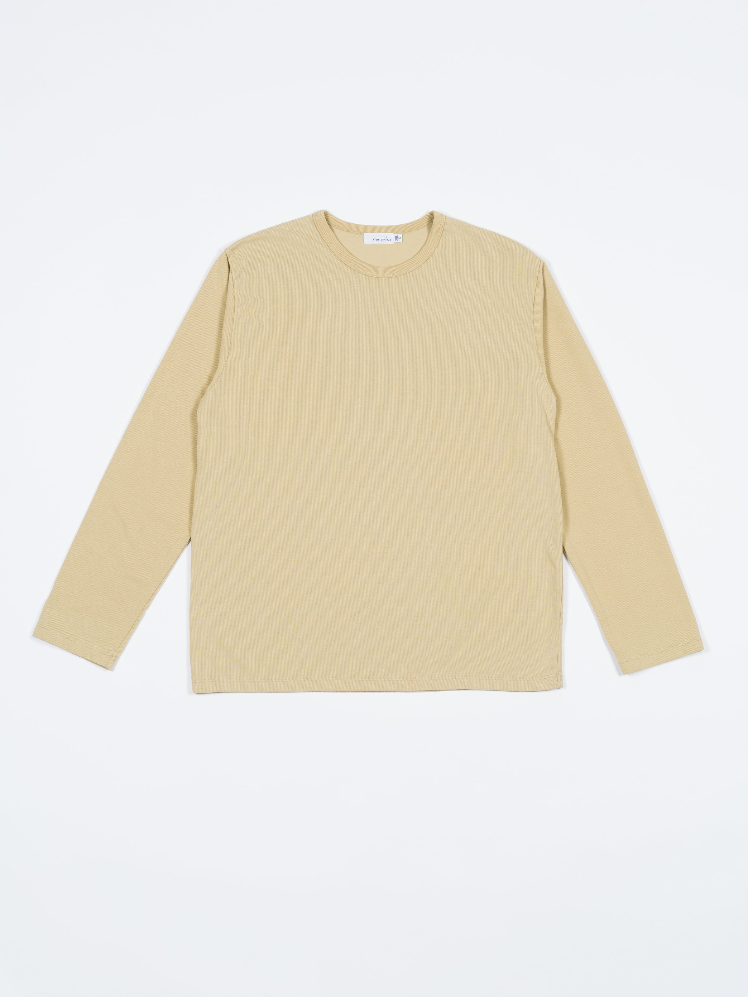 Nanamica COOLMAX® Jersey Long Sleeve Tee - Beige | Garmentory