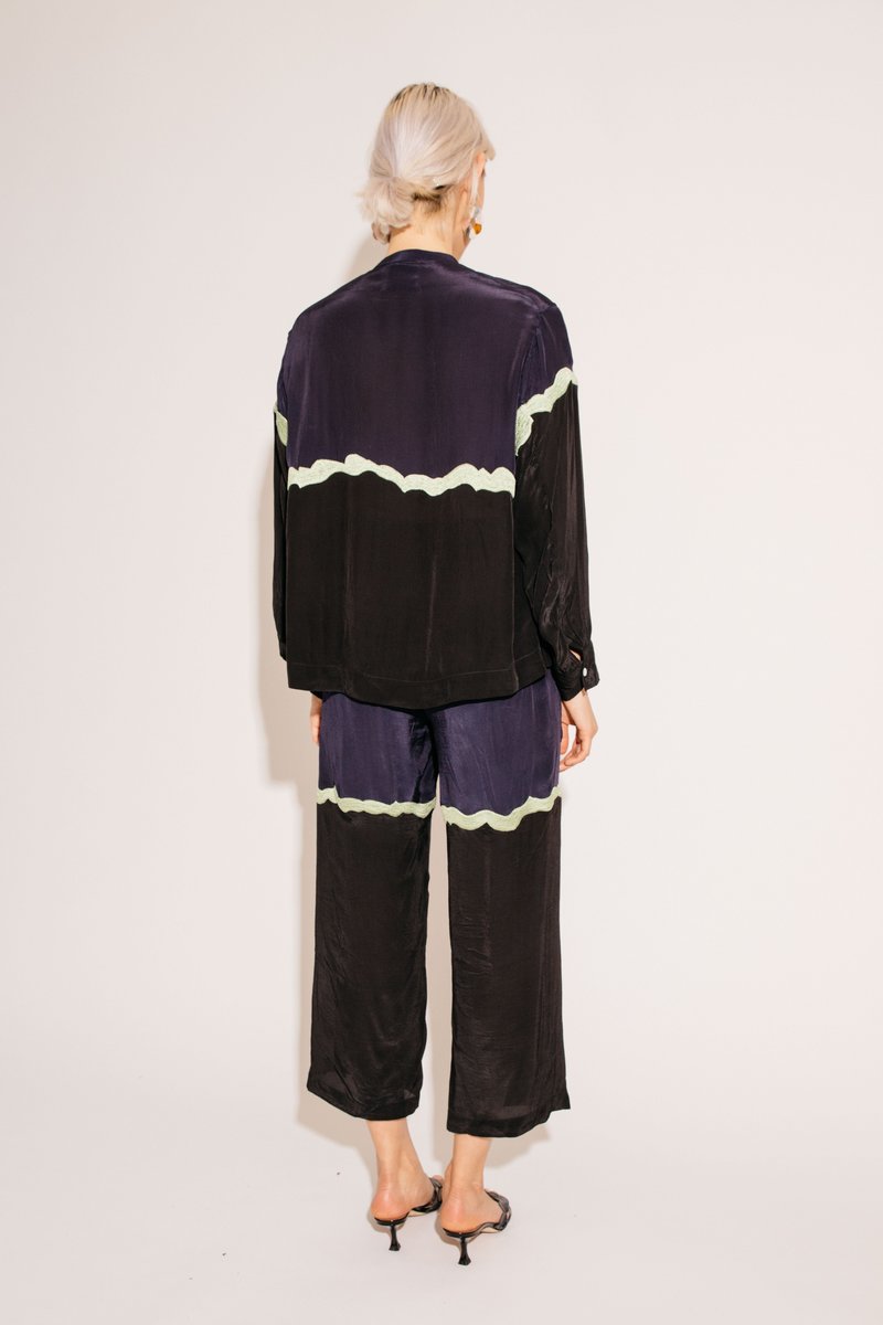 Nikki Chasin PATCH PANT - NAVY/BLACK
