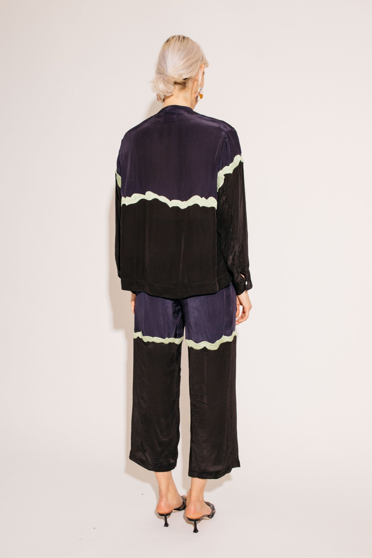 Nikki Chasin PATCH PANT - NAVY/BLACK - Image 3 of 5