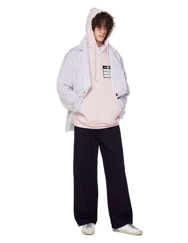 Maison Margiela Cotton Stereotype Hoodie - pink | Garmentory