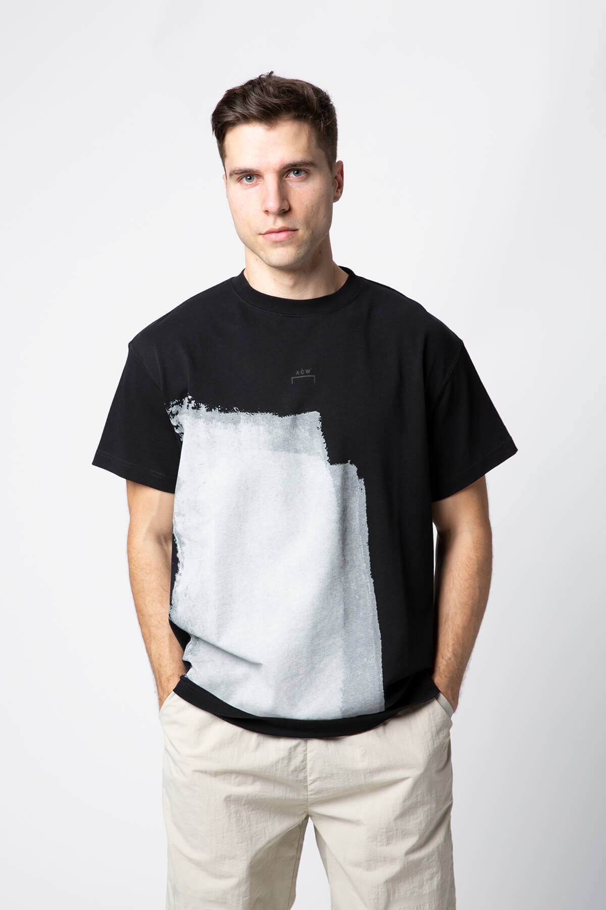 A Cold Wall Block Painted T-Shirt - BLACK | Garmentory
