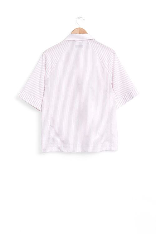 The Sleep Shirt Raglan Pyjama Top in Red and White Stripe The Sleep Shirt Raglan Pyjama Top in Red and White Stripe