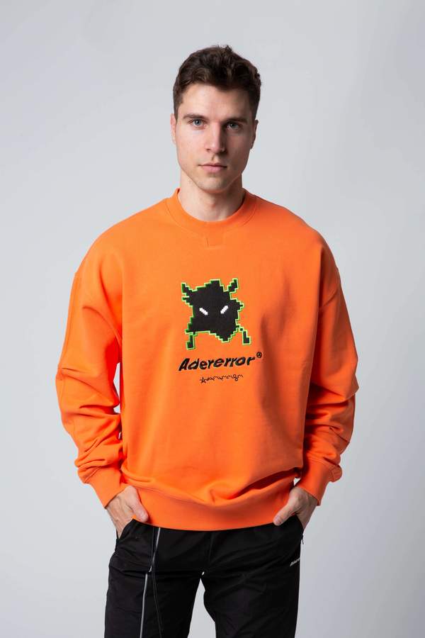 ADER ERROR Semi Oversized Long Sleeve T Shirt - ORANGE | Garmentory