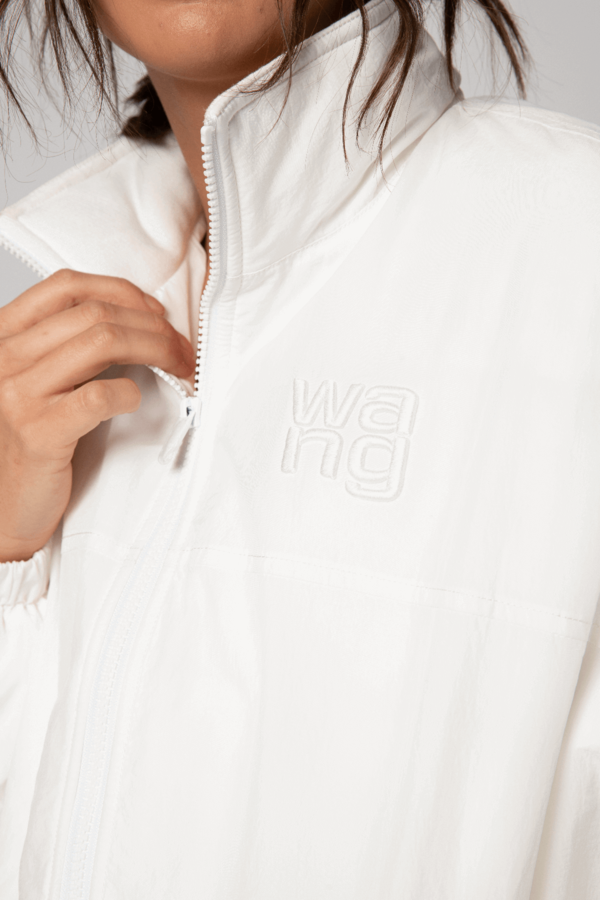 ALEXANDER WANG Nylon Zip Jacket - WHITE | Garmentory