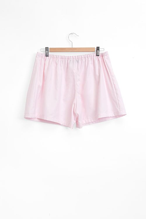 The Sleep Shirt Pleat Short Pink Royal Oxford The Sleep Shirt Pleat Short Pink Royal Oxford